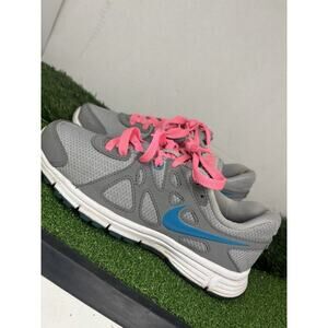 Nike Women's Revolution 2 Gray Pink Running Shoes Sneakers Size 6 554902-006